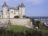 Saumur chateau - looking along the Loire river